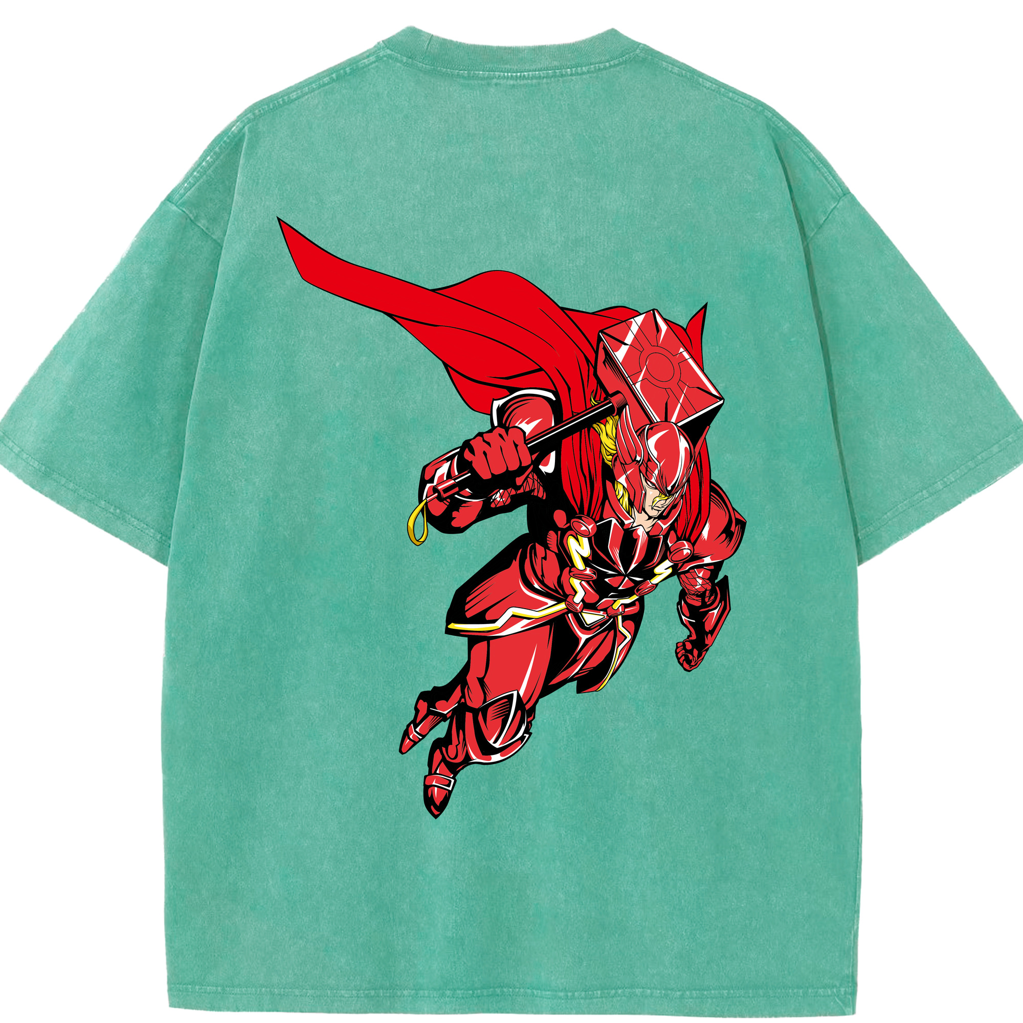 （画像用） アベンジャーズ The Avengers 綿100% ヴィンテージ風 半袖Tシャツ（背面プリント）